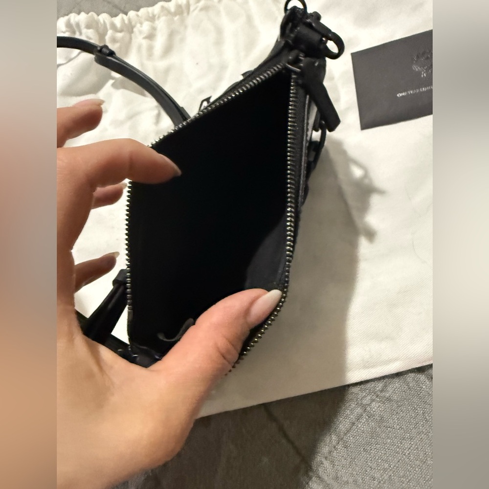 MCM Black Crossbody Bag with Chain Strap - Picture 3 of 7